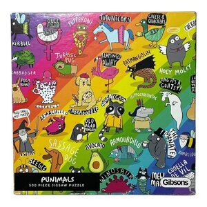 Punimals 500 Piece Jigsaw Puzzle 2020 by Gibsons Games NOP